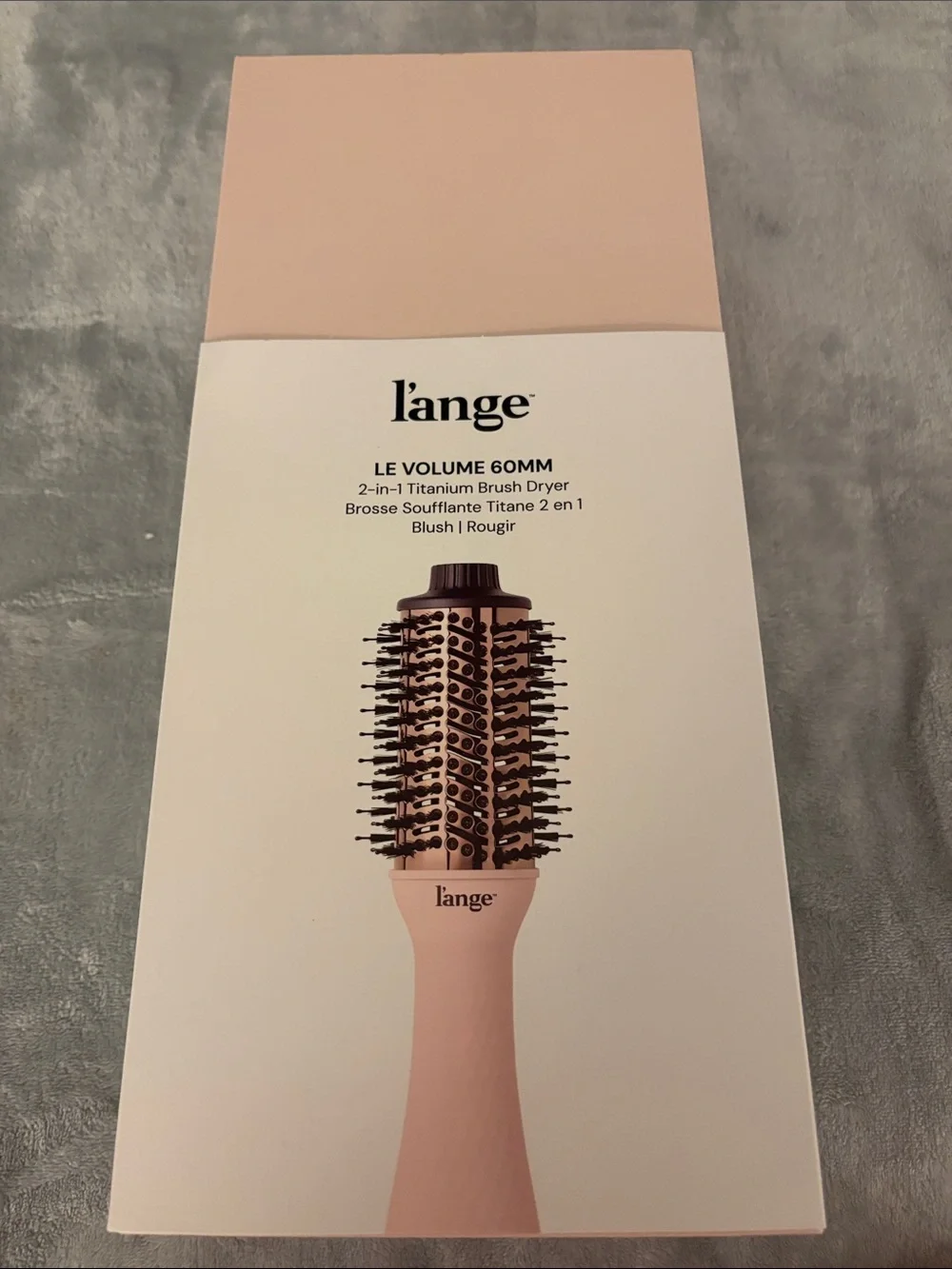 L'ange Le Volume 60mm 2-in-1 Brush Dryer in Blush Pink